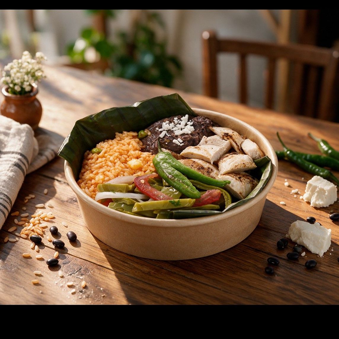Pechuga asada bowl