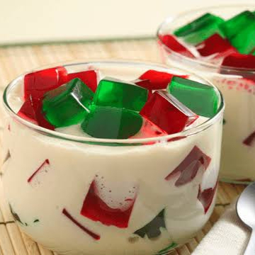 GELATINA CON CREMA O YOGURTH