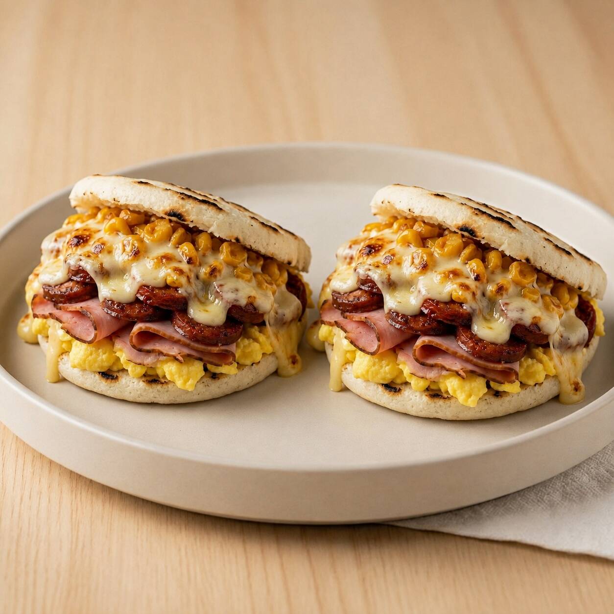 Dos Arepas Súper Cargadas para Compartir
