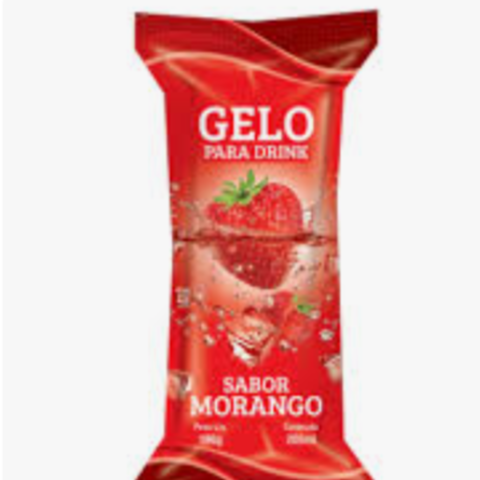 Gelo sabor morango