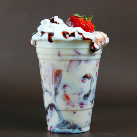 Fresas Con Crema Congeladas Sencillas
