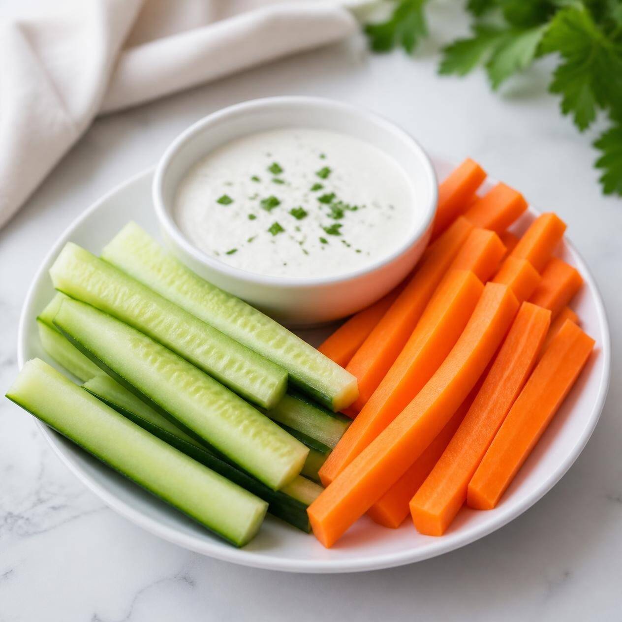 Vegetales con Ranch