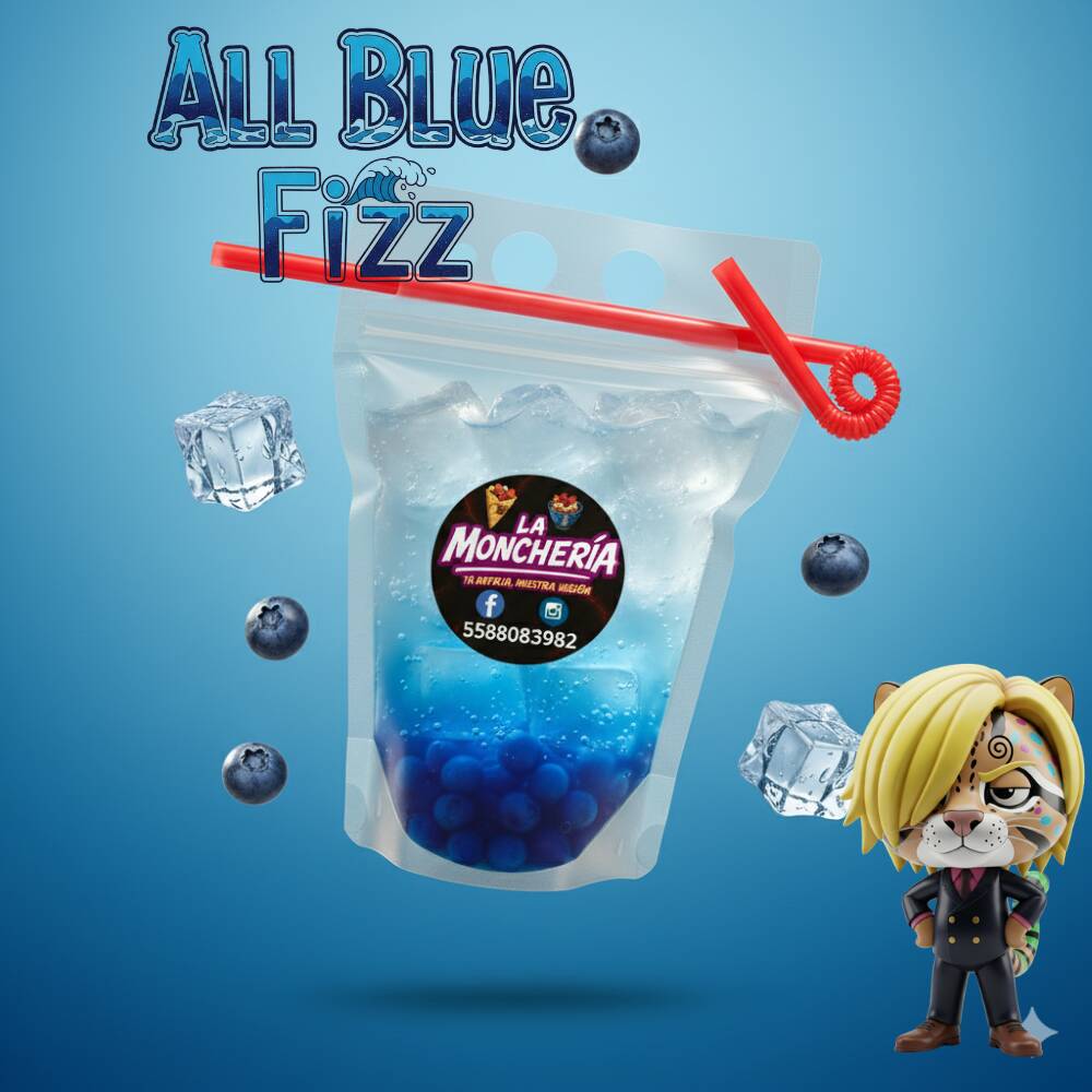 All Blue Fizz (Soda Italiana de Mora Azul)