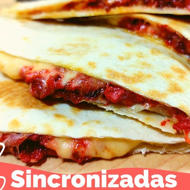 3 Piezas de Sincronizadas con Carne al Pastor