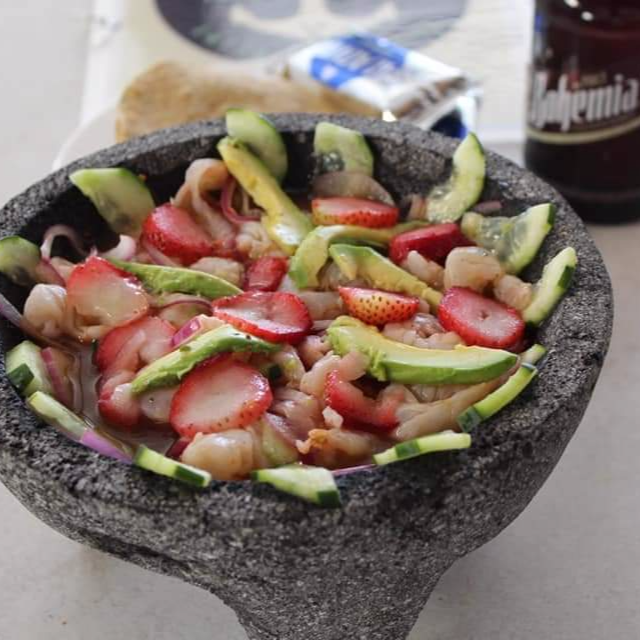 Litro Aguachile Camarón con Fresa