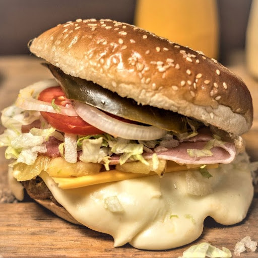 Hamburguesa con Queso Asadero