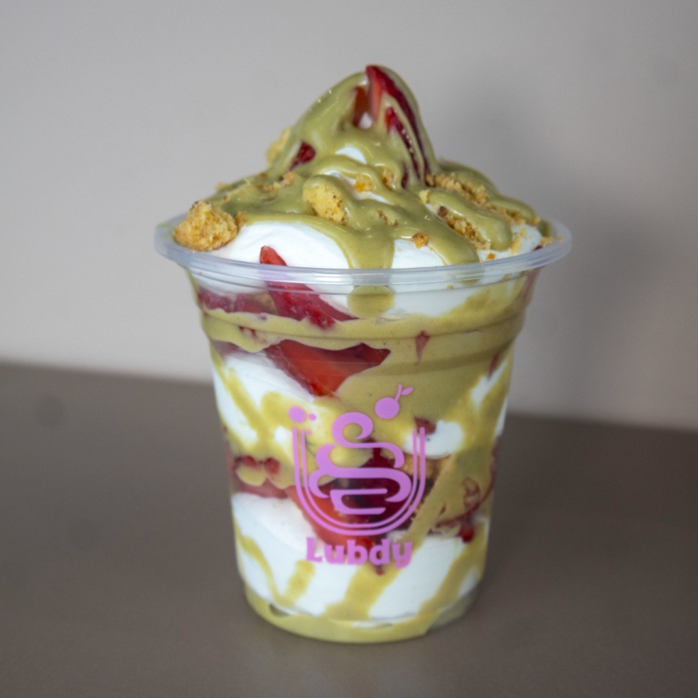 Fresas pistacho