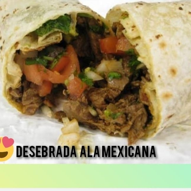 Burrito Deshebrada a la Mexicana