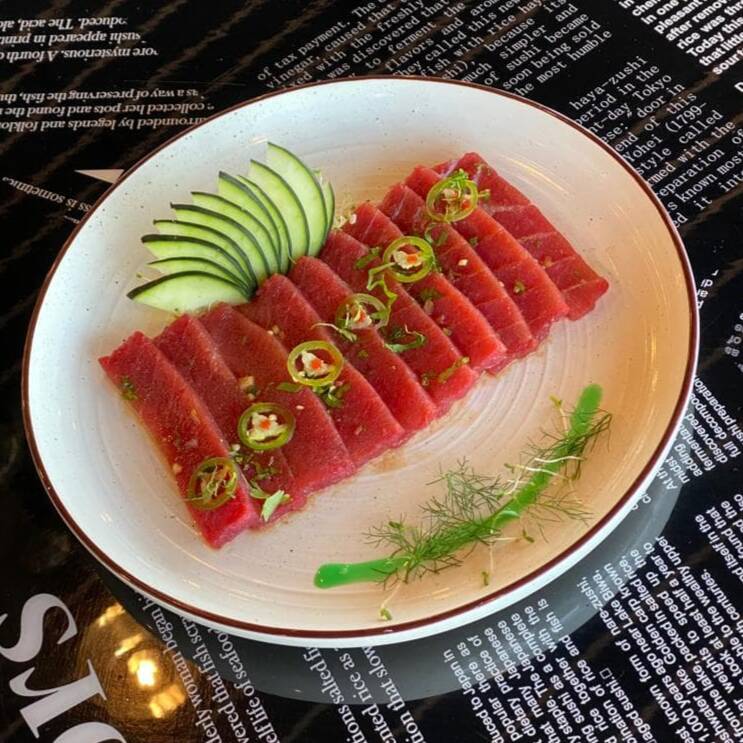 Tiraditos de atun