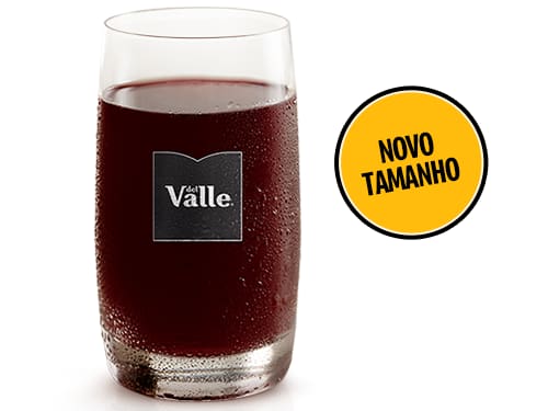 Deliciosos sabores à sua escolha. Néctar de fruta no sabor uva.