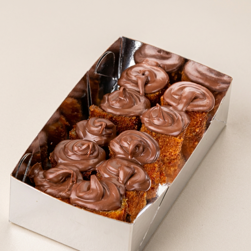 Deliciosas Bananas cobertas com irresistível Chocolate - 10 unidades. Pertencendo à categoria 'Sobremesas', este prato é uma verdadeira tentação. Nele, bananas frescas e doces são generosamente cobertas com o mais puro e cremoso chocolate, proporcionando uma combinação de sabores que irá cativar o seu paladar. Perfeito para quem deseja desfrutar de uma sobremesa simples, porém sofisticada. Uma delícia capaz de agradar aos mais variados gostos!