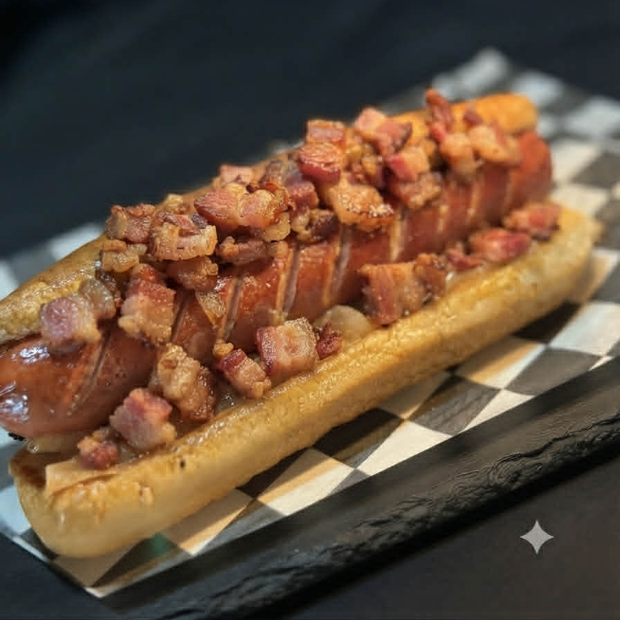 Hot Dog con Tocino