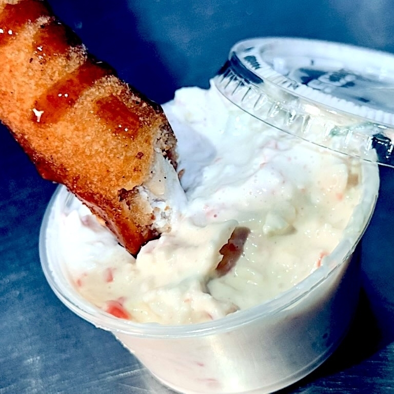Brochetas Pollo y Queso Philadelphia
