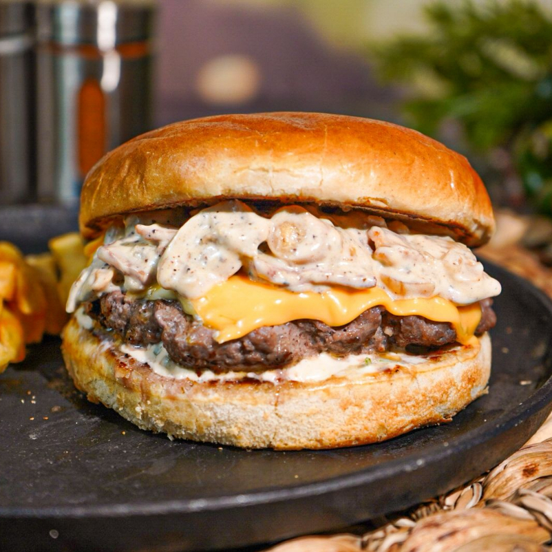 Hamburguesa Gourmet + Papas Fritas