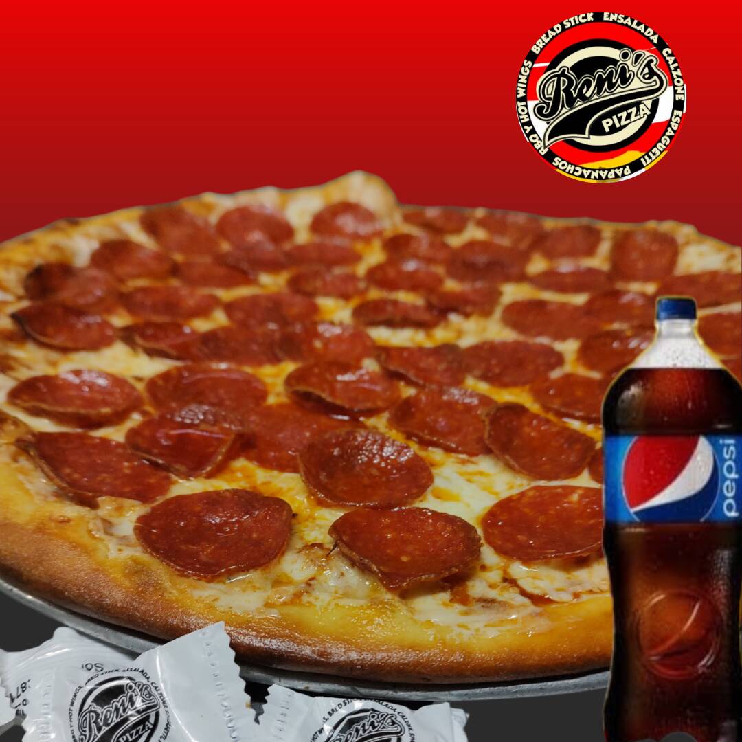 Pizza Peperoni + PEPSI de 1.5 Lt