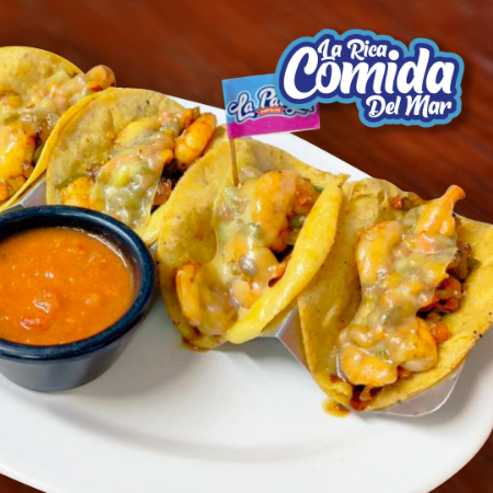 Tacos de Alambre de Camarón
