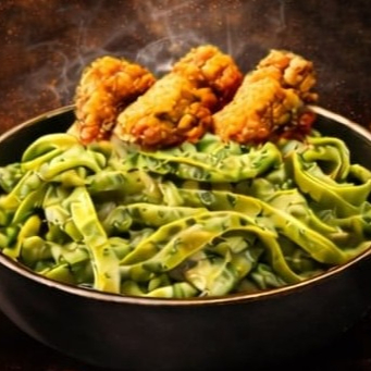Pasta a la Poblana con Tiras