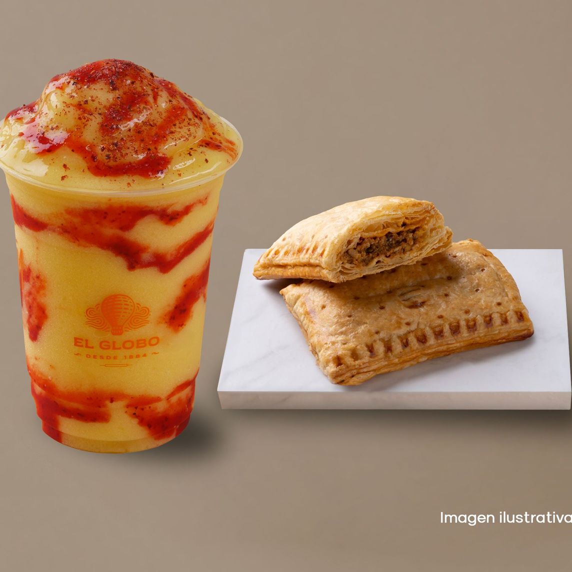 Empanada + Chamoyada de Mango 16 oz