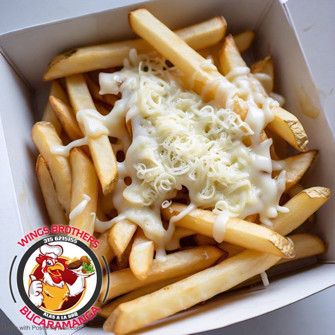 Porcion de Papas Personal Topping de Queso Blanco