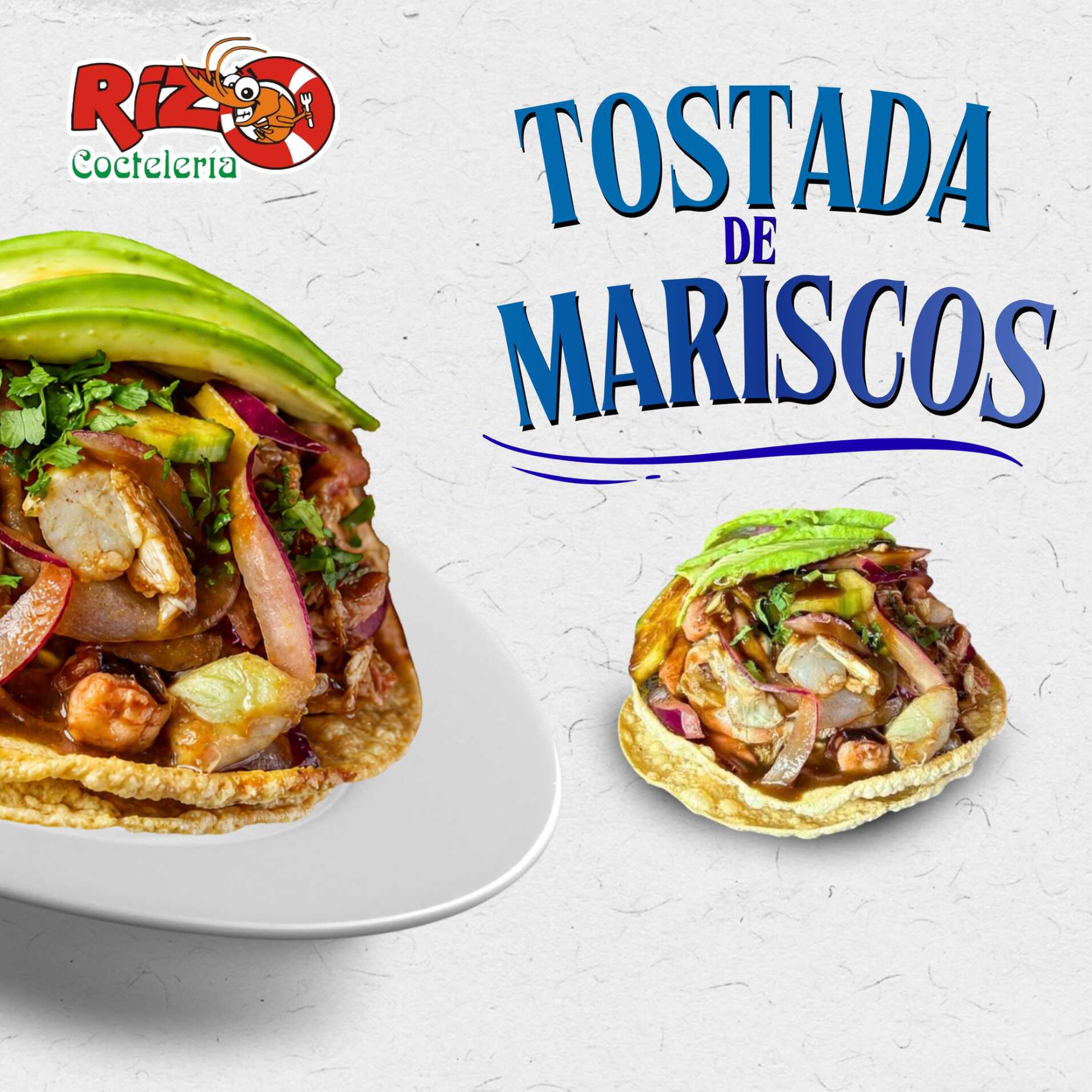 Tostada de Mariscos