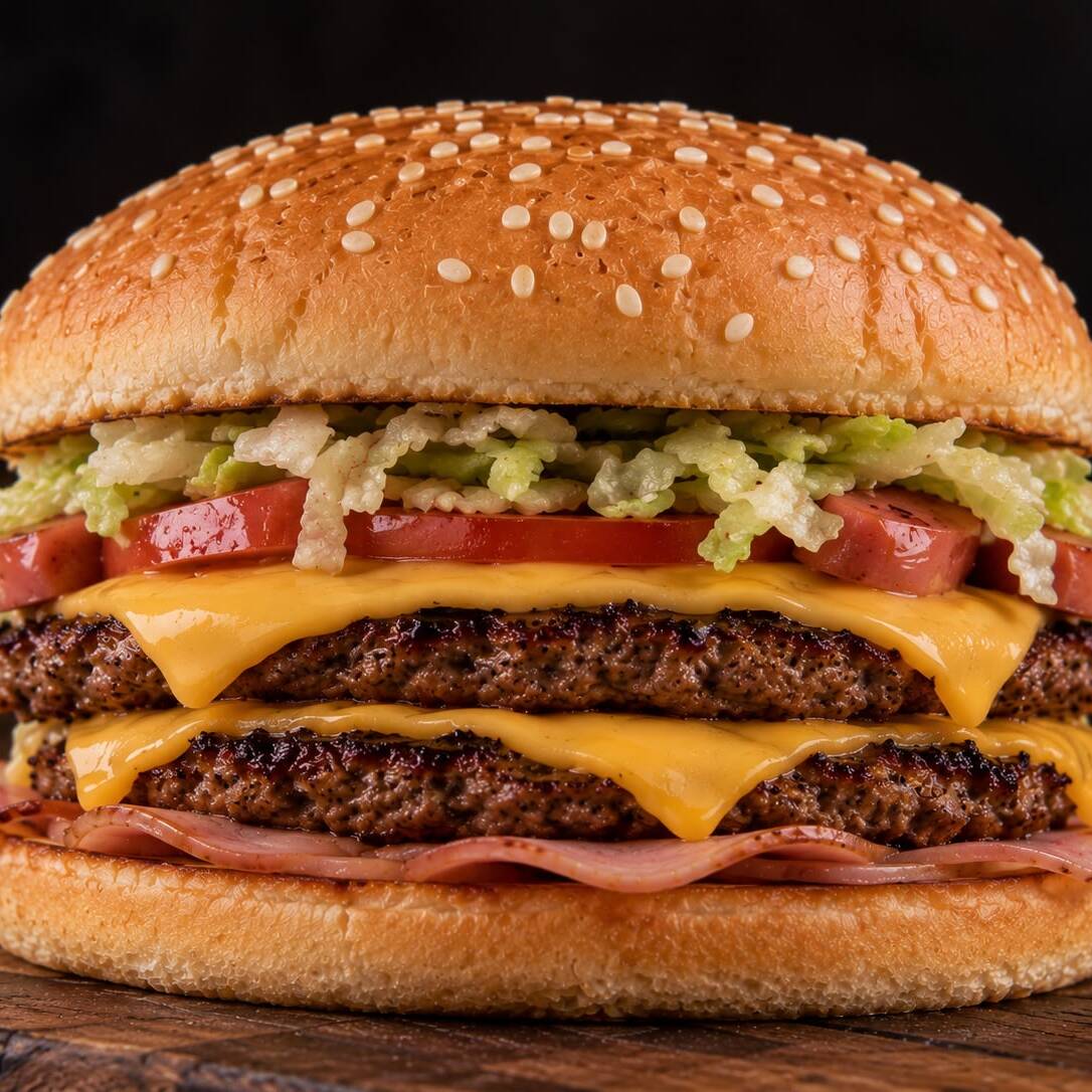 Hamburguesa Doble de Res