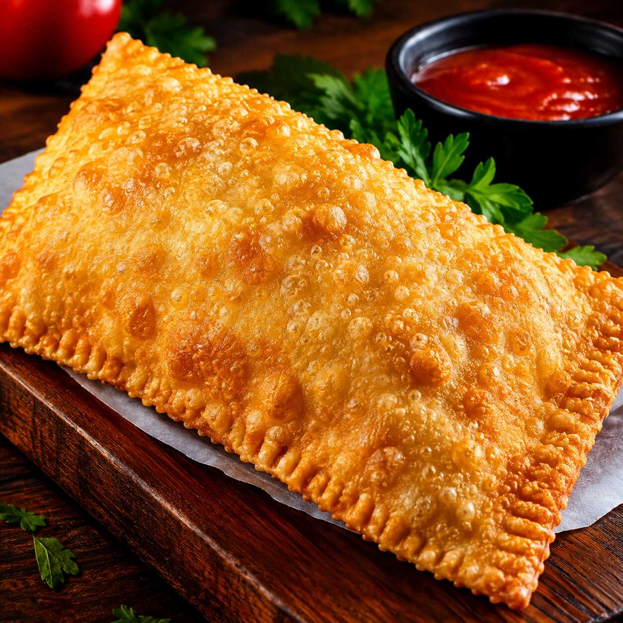 PASTEL, CALABRESA E QUEIJO