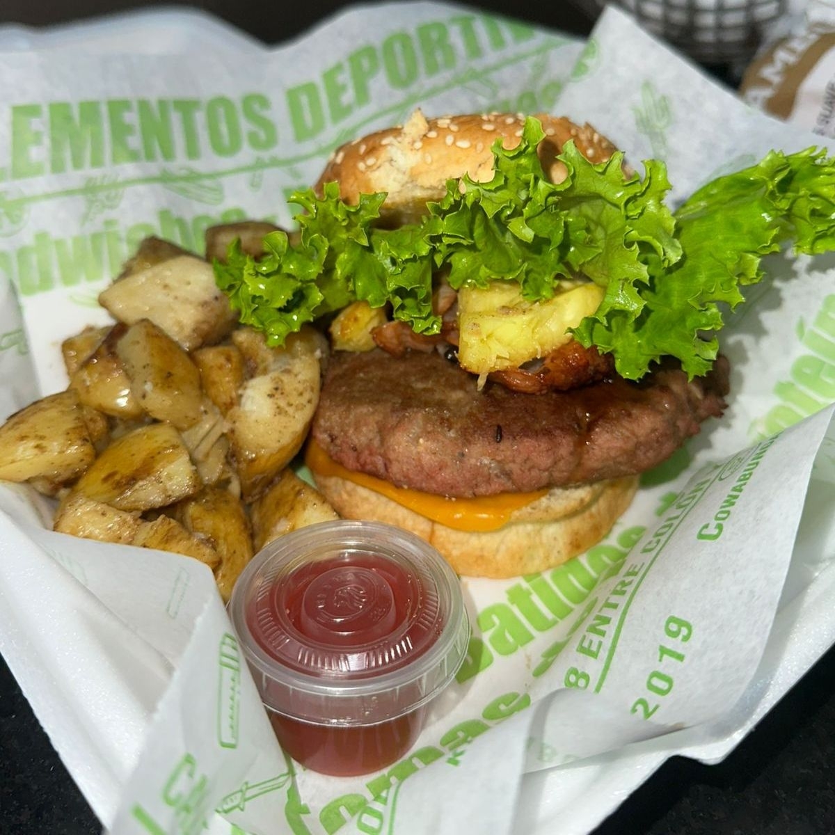 Hamburguesa teriyaki