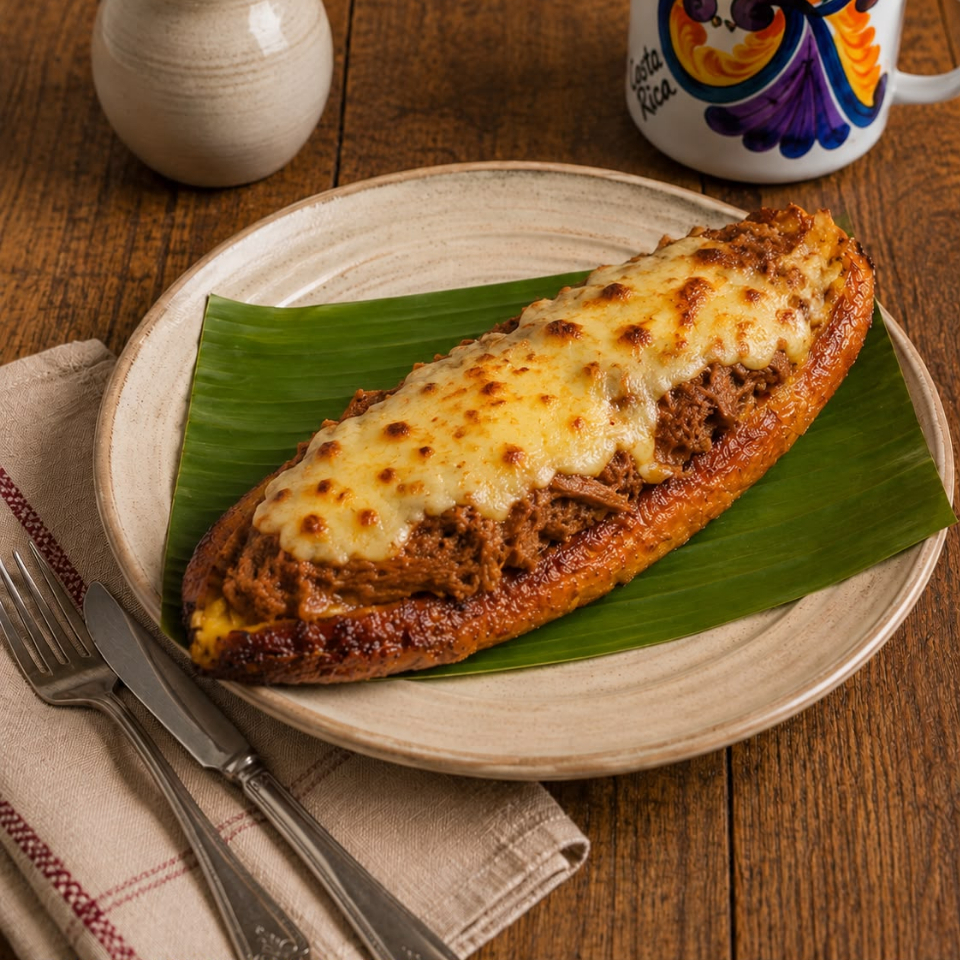 ¡¡NUEVO!! Plátano Maduro con Carne Mechada y Queso