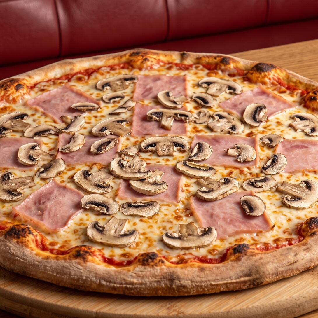 Pizza Jamón & Hongos