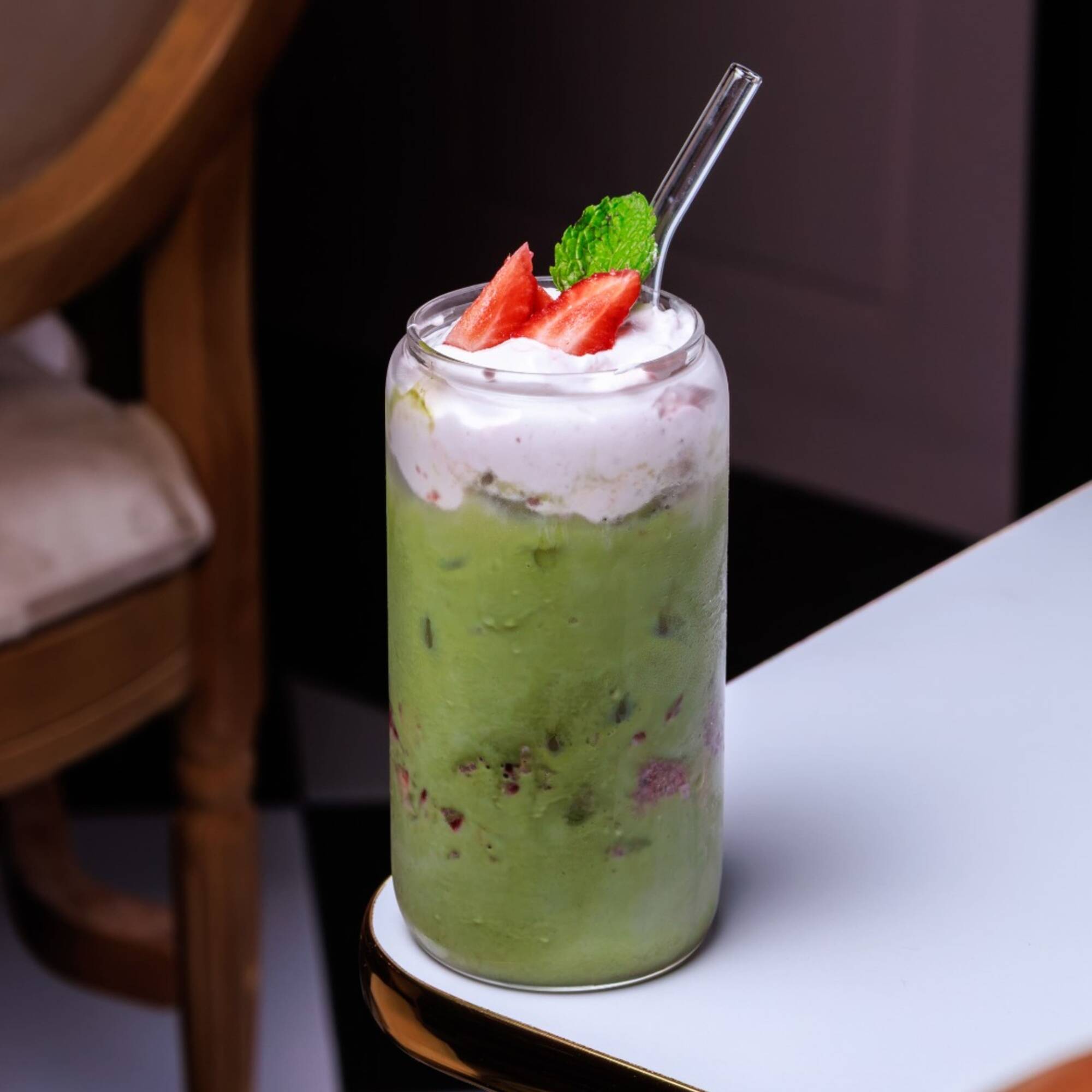 Fresa Matcha Latte