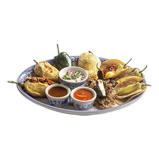 Platón de chiles Surtidos 8 pza.
