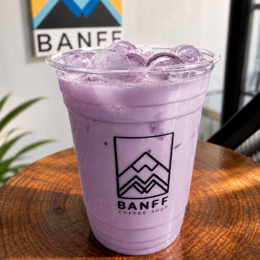 Iced Taro Latte