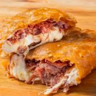 Carne seca com requeijão