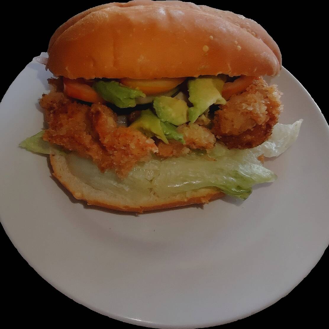 Torta de camarón empanizado