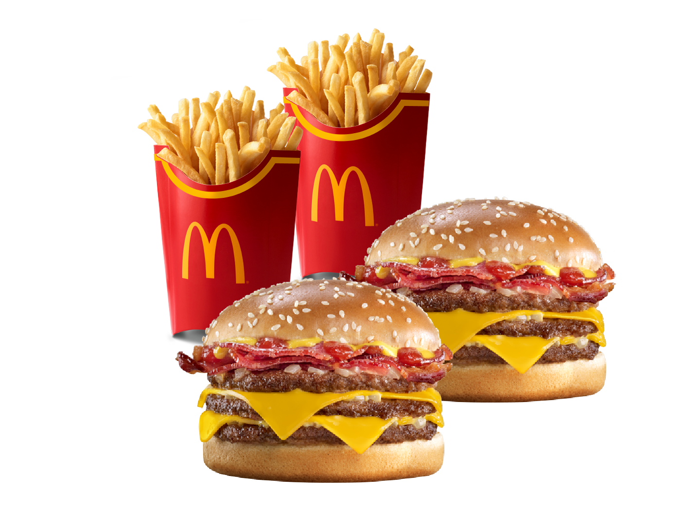 2 Triple con Bacon y 2 McPapas® Grandes