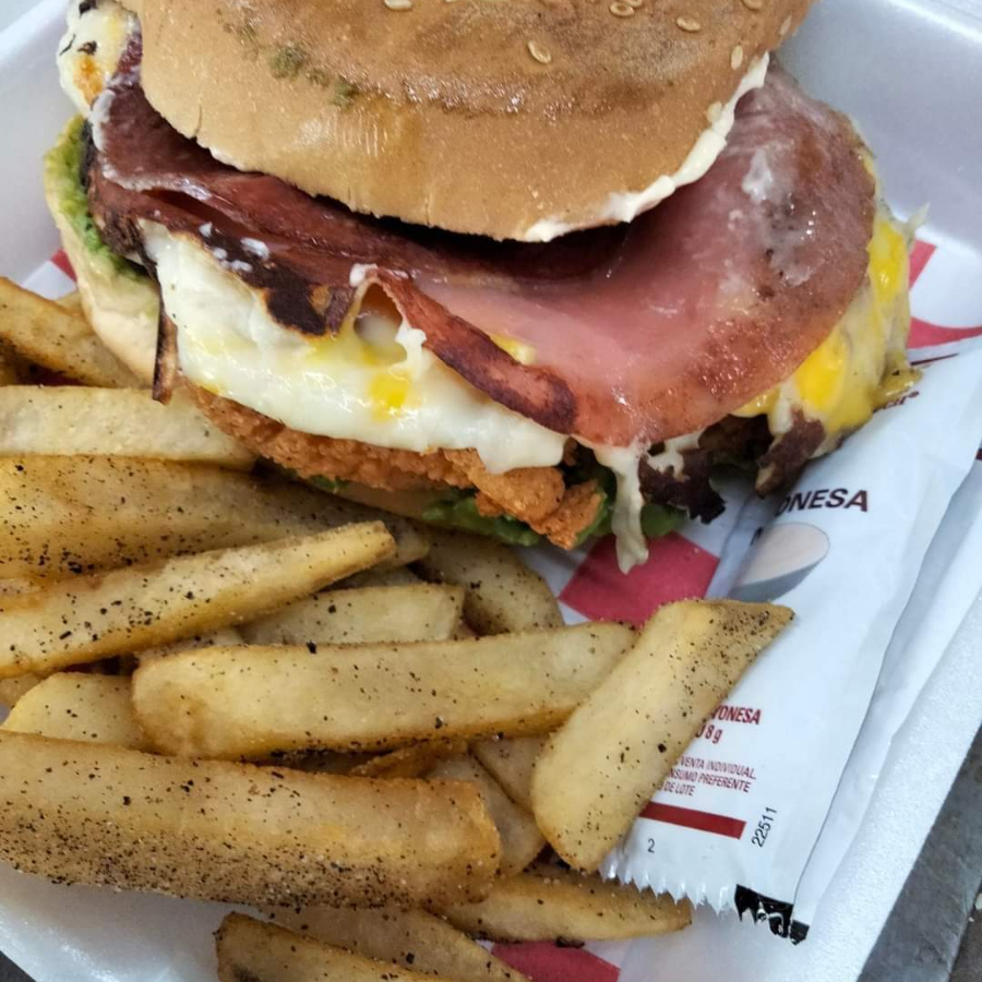 Hamburguesa con Tocino