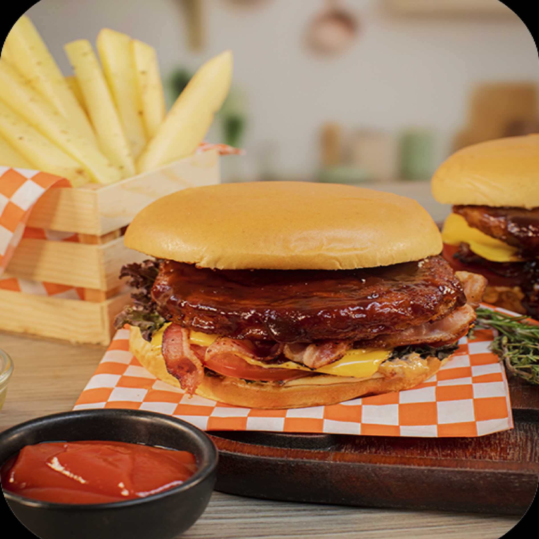 Hamburguesa Bbq