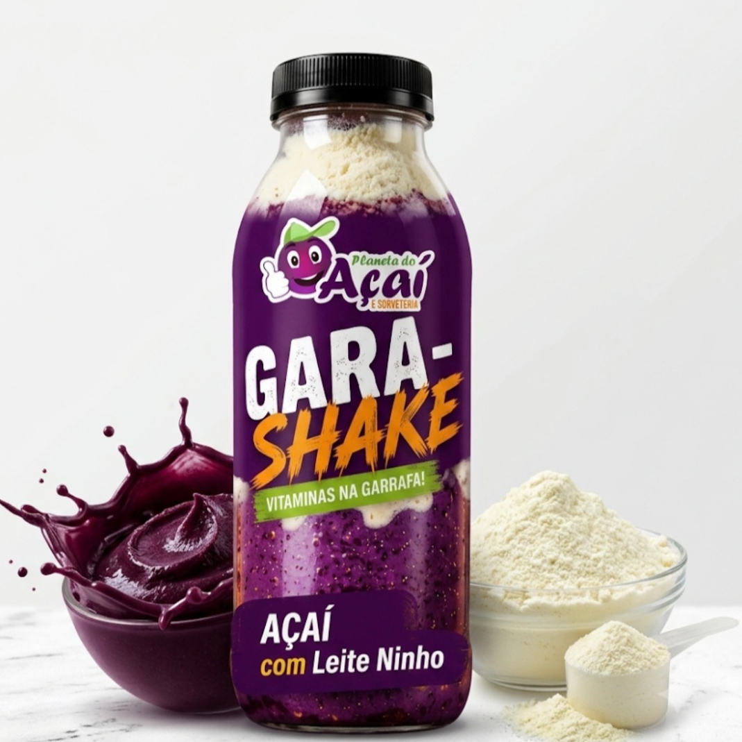 300 ml da nossa deliciosa Vitamina de sorvete de morango com Nutella