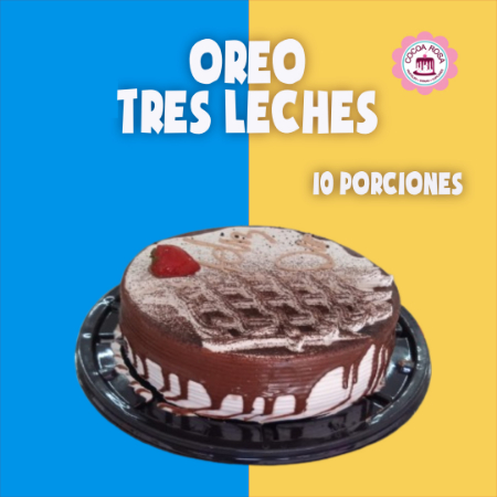 Pastel OREO Tres Leches (10 Porciones)