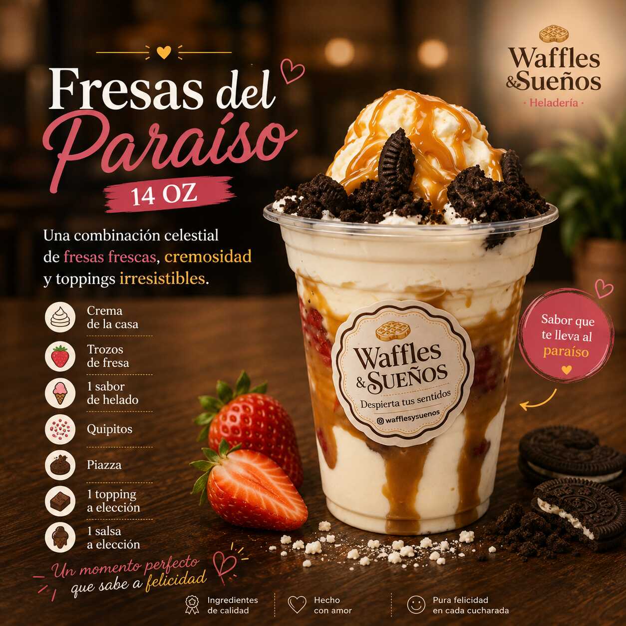 Fresas Del Paraíso 14 Oz