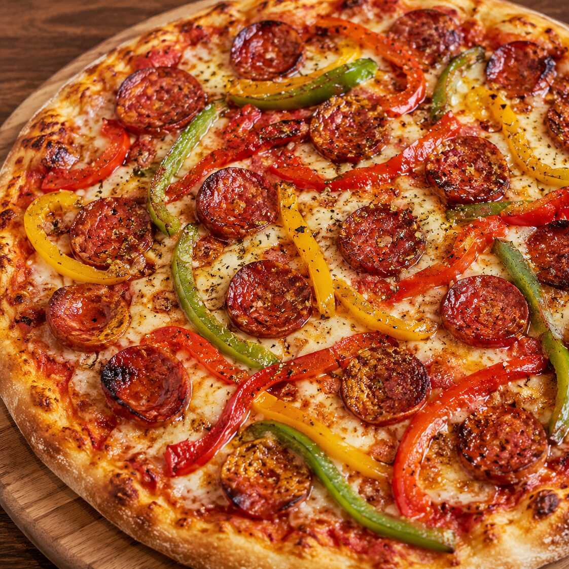 Chorizo y pimientos