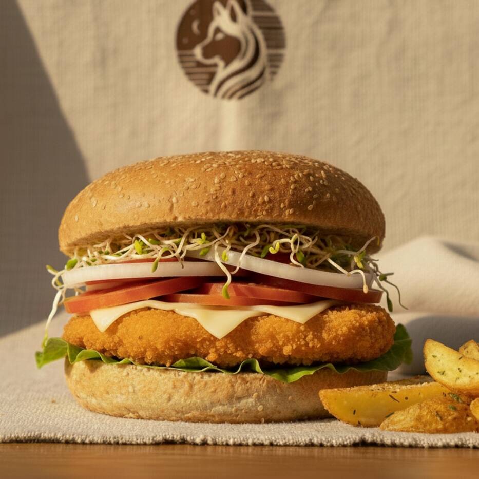 Hamburguesa Clasica de Pollo