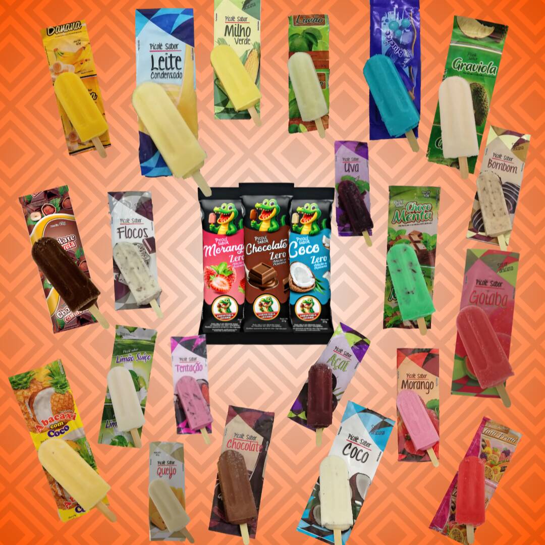 Picolés Ao Leite, Sem Lactose ou Zero Açúcar