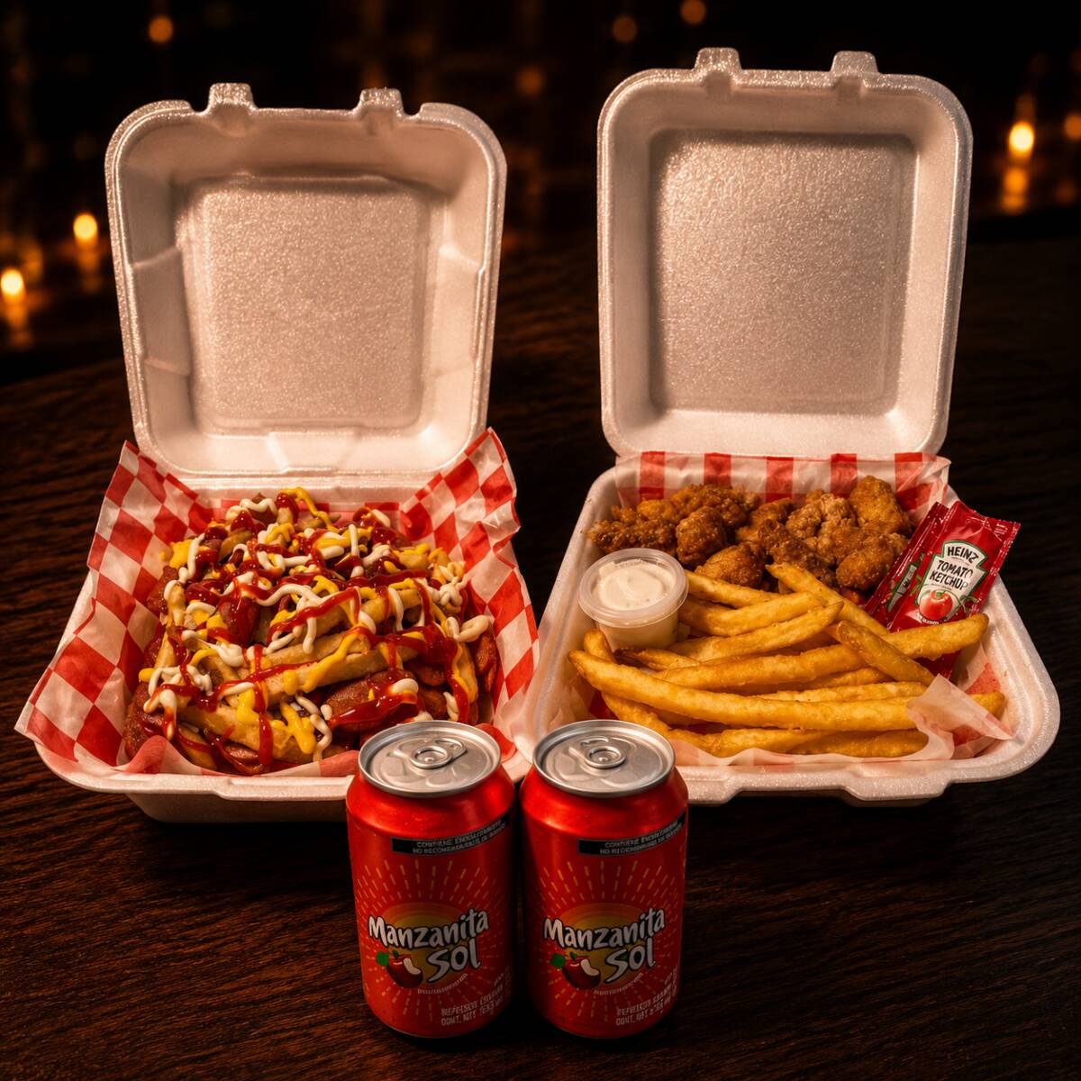 Boneless con Locas y Bebida