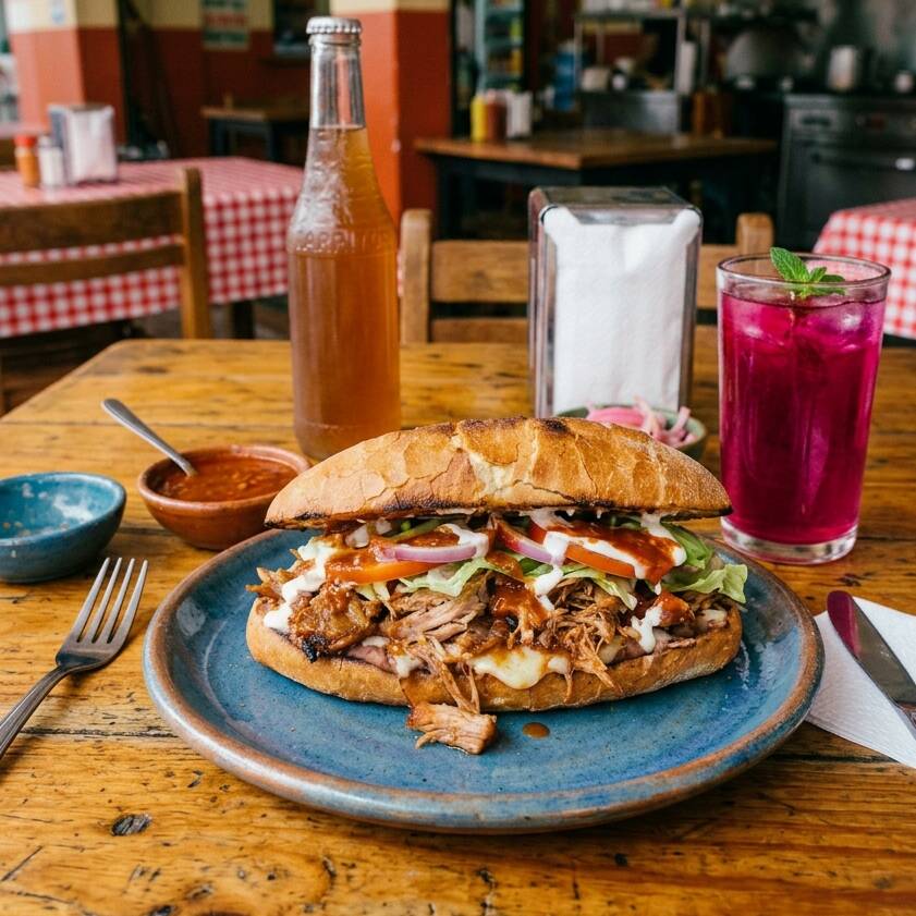 Lonche + Agua de Jamaica 500ml