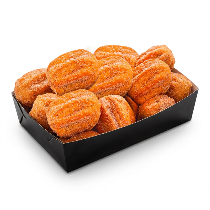 20 unidades de churros recheado com doce de leite.