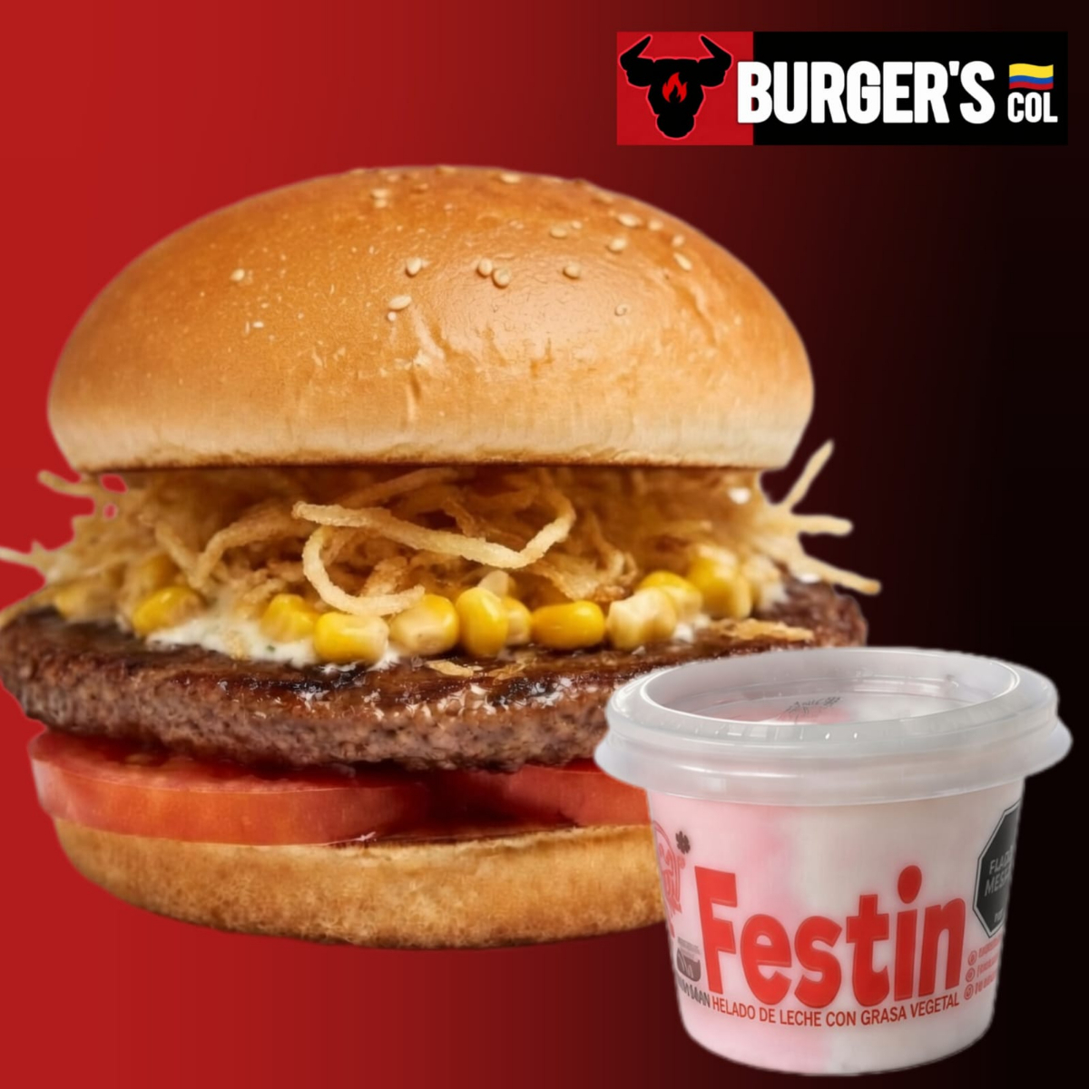 COMBO BURGER´S ARTESANAL+ HELADO CREMOSO