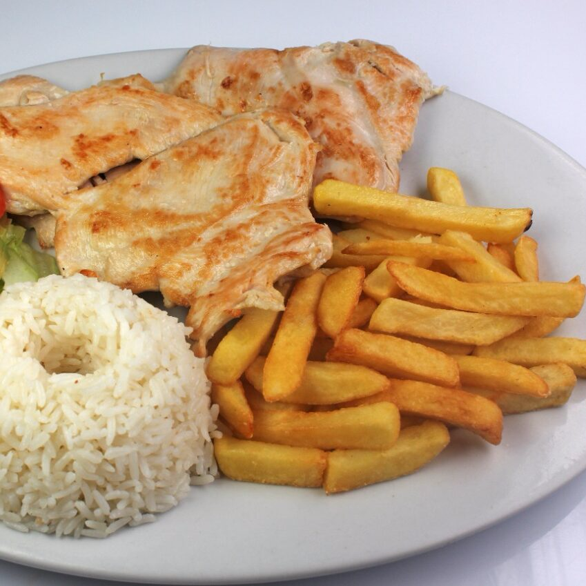 Pollo ala plancha Menú