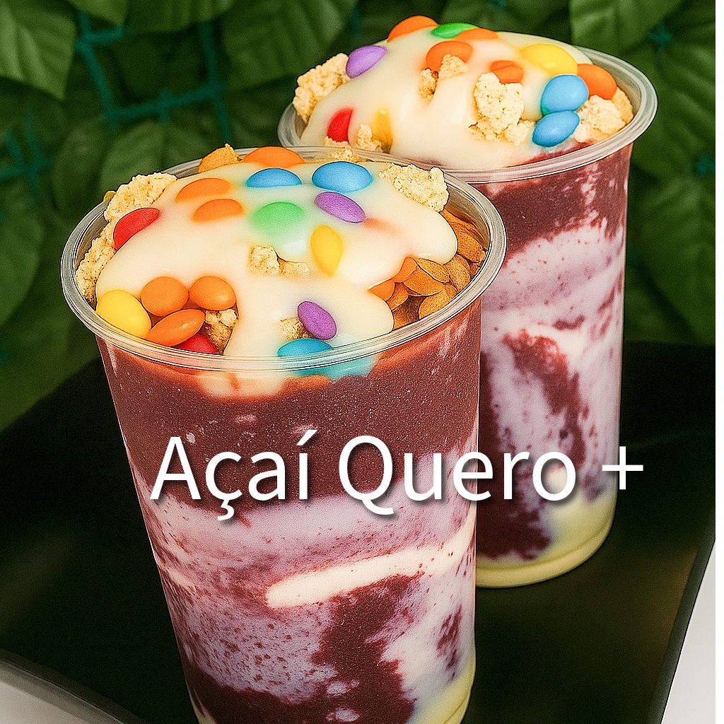 Eleve sua experiência de açaí com nosso clone de Açaí Premium de 400ml Cada camada é cuidadosamente montada com açaí puro, frutas frescas da estação, granola crocante e uma variedade de coberturas irresistíveis.