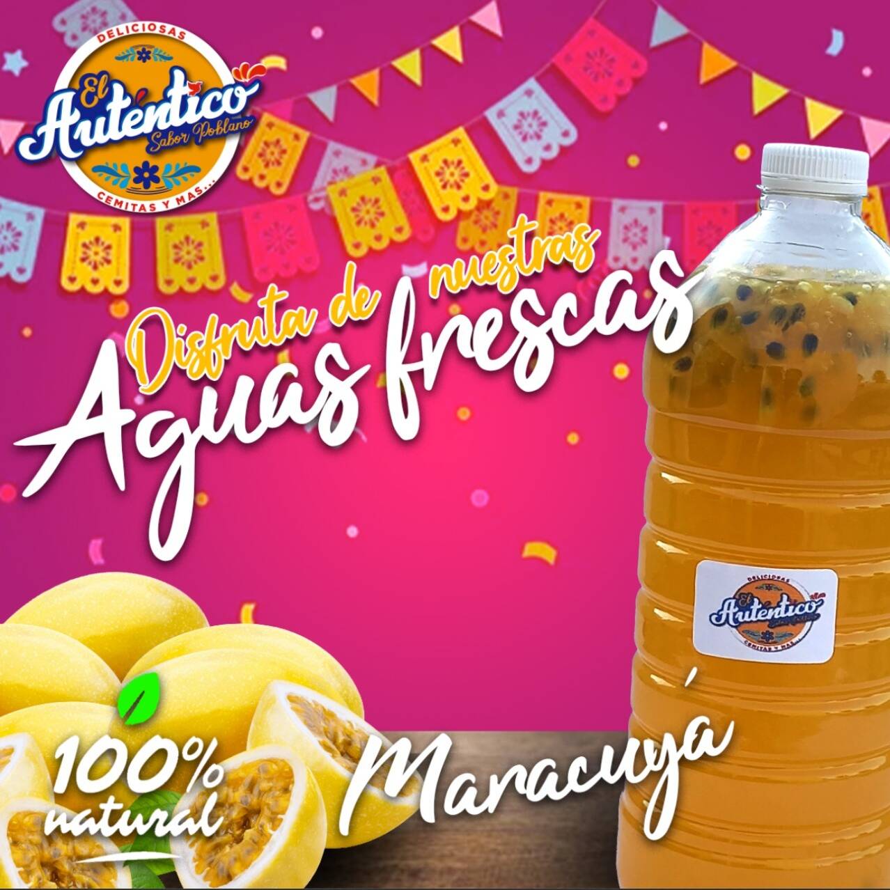 Agua de Maracuya 1L